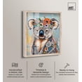 thumbnail image 2 of Flower Child Koala Shadowbox Print Zoo Art by Art Remedy, Blonde Frame, 36 x 45, 2 of 6