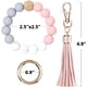 thumbnail image 2 of WeiHuan Toys Store Llavero Pulsera Pulsera, Pulsera de Llavero con Cuentas de Silicona con Cartera para Tarjetas, Brazalete de Llavero elástico para Mujer, 2 of 5