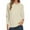 Beige, variant on Fiaer Women's Sweater with Pocket Plus Size Crew Neck Knitted Pullover Long Sleeve Trendy Casual Baggy Black Tops Khaki S