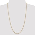 thumbnail image 2 of Solid 14k Yellow Gold 2.00mm Diamond-Cut Rope Chain Necklace 22" - with Secure Lobster Lock Clasp, 2 of 5