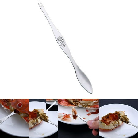 

GZJCKJY Kitchen Cleaning Supplies Tool Alloy Multi-Purpose Crab Stainless Pliers Steel Eating Fork Kitchen，Dining & Bar