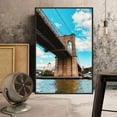 thumbnail image 2 of IDEA4WALL Framed Canvas Wall Art for Living Room, Bedroom Brooklyn Bridge and New York City Canvas Prints for Modern Home Decoration Ready to Hang, 2 of 4