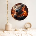 thumbnail image 4 of Honeii Cute Maple Leaf Koala Print Elegant Bone China Decorative Plate, Porcelain Plate,Art Crafts,Ceramic Ornaments for Home Office Wall Decor-6in, 4 of 5