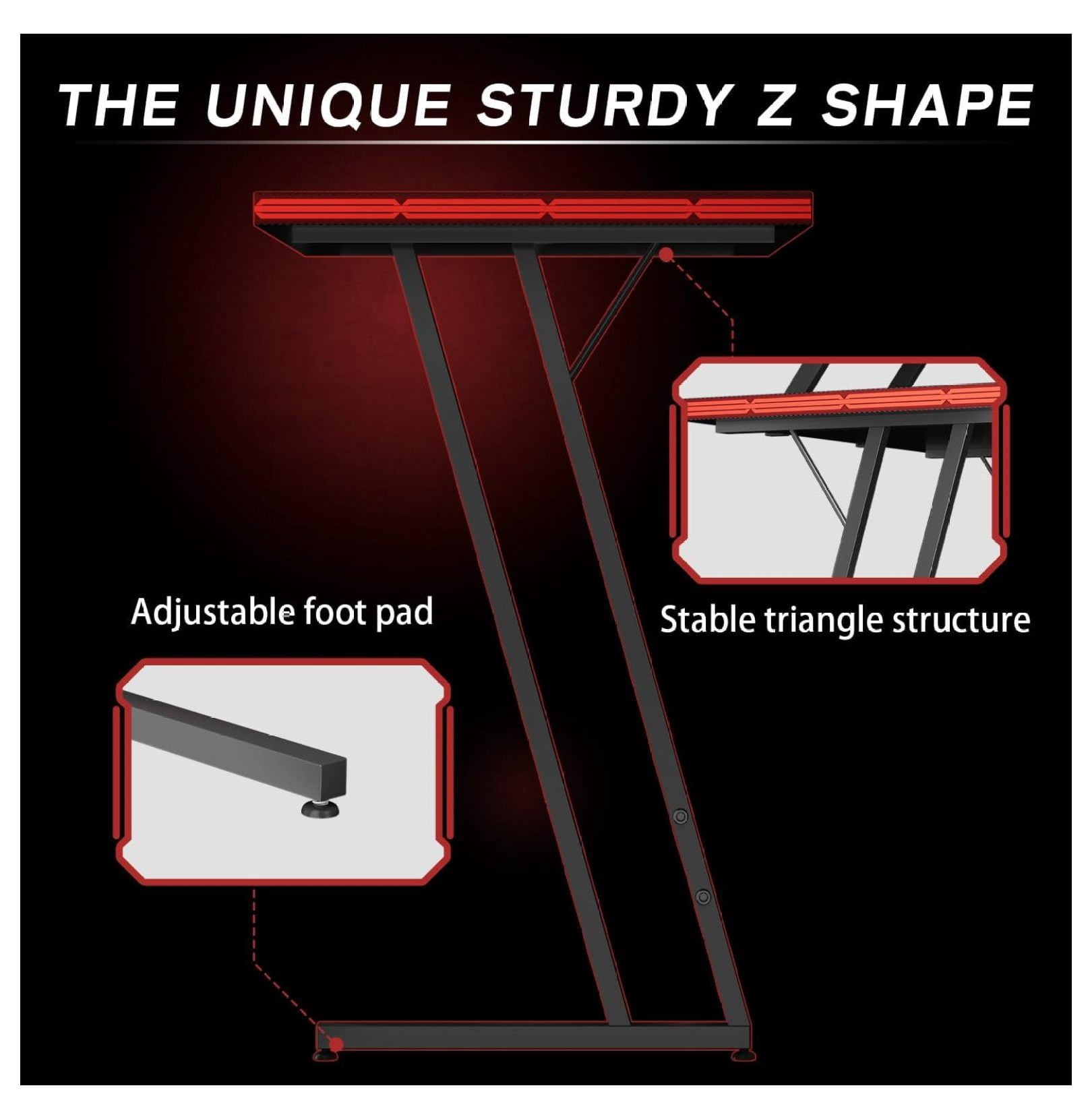 SONGMY L Shaped Gaming Desk Computer Corner PC Desk Table with Large Monitor Riser Stand for Home Office Sturdy Writing Workstation (Black, 47 Inch)
