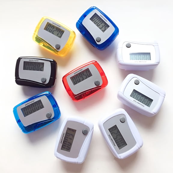 GJX 5Pcs Portable Mini Digital LCD Pedometer Sports Walking Running Step Counter Meter