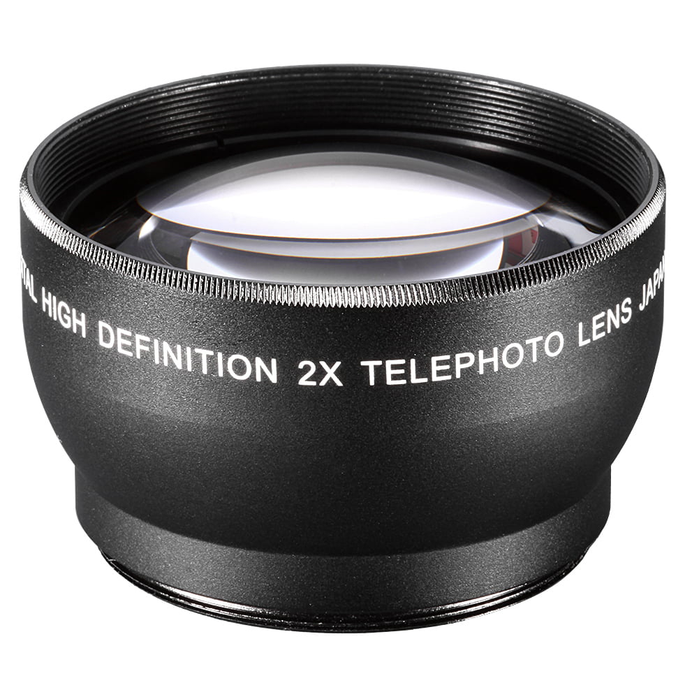 Baosity 52mm 2X Telephoto Lens Teleconverter for Nikon D5100 D3200 D70 D40 Canon EOS 1300D 600D 5D DSLR Cameras Universal 