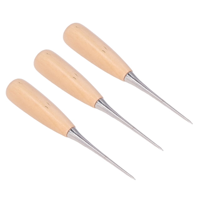 Hole Maker Awls, Tratamiento de Calor de Pulido de Cuero de Bricolaje Sin Deslizamiento para Plás