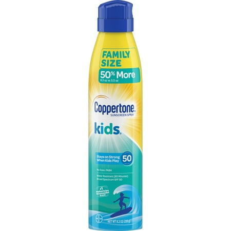 Coppertone Kids Sunscreen Water Resistant Spray SPF 50, 8.3