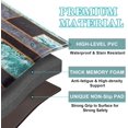 thumbnail image 5 of Marble Kitchen Rugs Sets of 2, Green Black Non Slip Washable Kitchen Mats Cushioned Anti Fatigue, Comfort Floor Standing Mats for Kitchen Home Sink Office Laundry, 18'''' x 30''''+18'''' x 48'''', 5 of 6