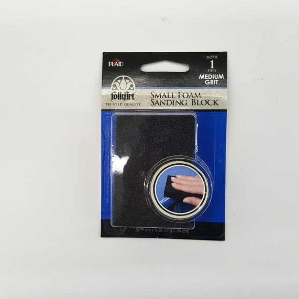 FolkArt 36293E Crafting Tools, Medium Grit Sanding Block, 1 Piece