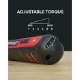 thumbnail image 4 of POPULO 4V Electric Screwdriver Kit,6 Torque Settings, Power Screwdriver Cordless Rechargeable with LED Work Light, 32 pieces Screwdriver Bits, 8 Sockets, Flex Hex Shaft, Bit Holders and Storage Box, 4 of 7