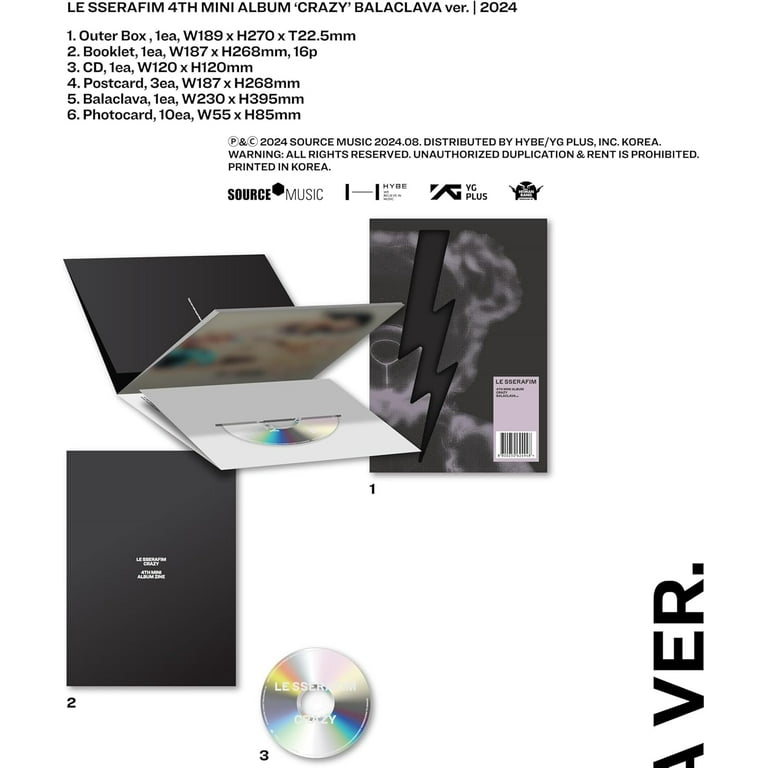 Le Sserafim - Crazy - Balaclava Version - incl. 16pg Booklet, 3