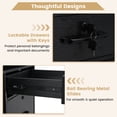 thumbnail image 5 of Costway File Cabinet with Lock 4 Drawers Fits Files A4/Letter Size Adjustable Shelf Black, 5 of 10