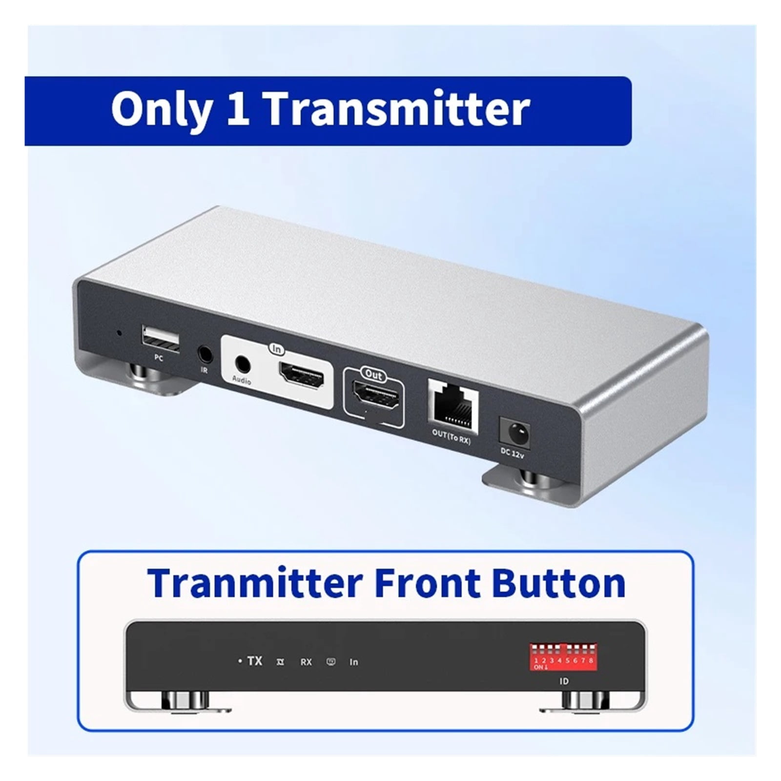 4K KVM Extender over IP, 200M Ultra HD Video over Ethernet