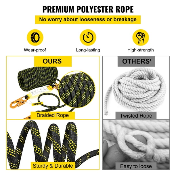 Twisted Poly Rope with Snap Hooks – Line Dividers