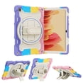 thumbnail image 2 of 3in1 Rotating Stand Case for Samsung Galaxy Tab A7 10.4 inch SM-T500/SM-T505 with Hand/Shoulder Strap, Shockproof Rugged, Pink, 2 of 7