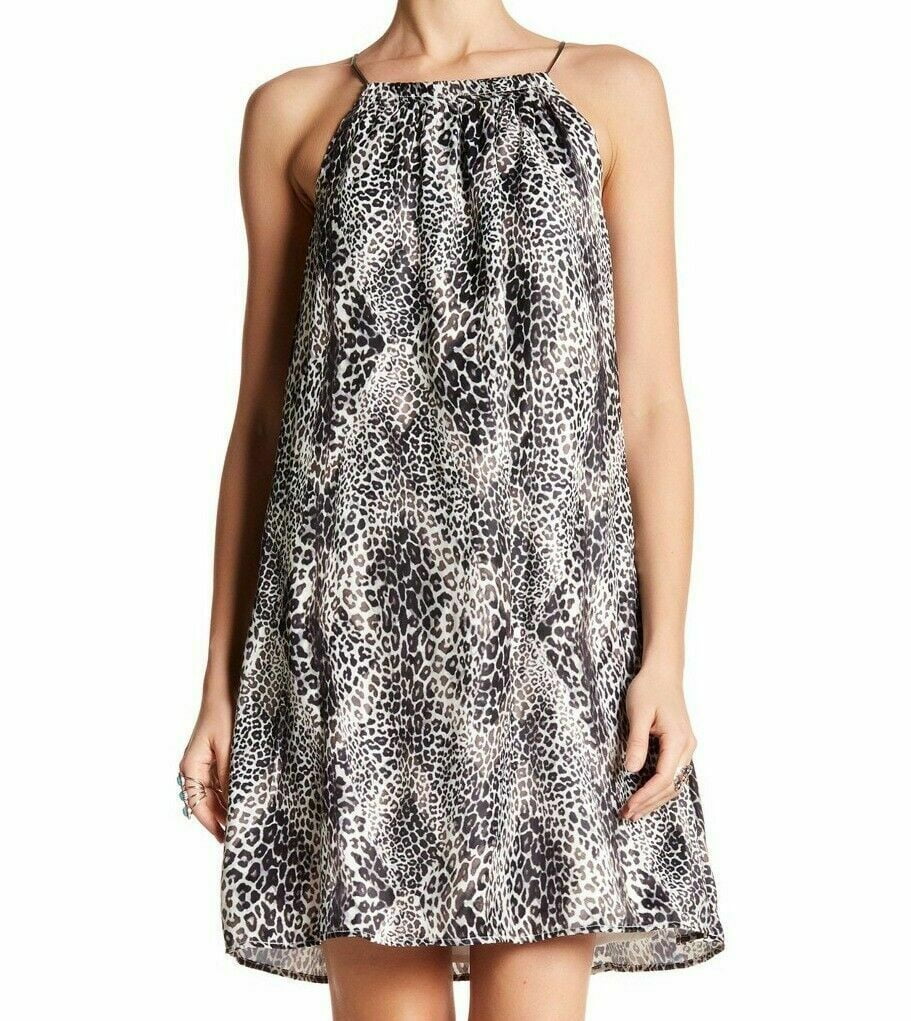 Tart Dresses Womens Dress Medium Shift LeopardPrint Pleated M
