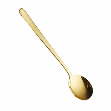 

LinyerStainless Steel Long Handle Tea Coffee Mixing Spoon Cocktail Ice Cream Soup Home Teaspoon