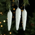 thumbnail image 1 of Fiudx Bolas Navideñas de Espuma, Diseño de Estrellas Brillantes y Hielo, Ambiente Festivo de Ensueño, Perfectas para Decorar Árboles o Ventanas, Casas o Tiendas Navideñas, Blancas, 10 X 10 Cm y 12 X, 1 of 6