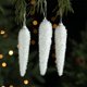 thumbnail image 1 of RKSTN christmas ornaments White Foam Christmas Tree Pendant With Small Glitter Christmas Gift Package Decoration With Built-in Lanyard, 1 of 6