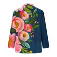 thumbnail image 3 of Uootdi Women's Tops Boho Graphic Long Sleeve Shirts Casual V Neck Lapel Button Vintage Gift Floral Printed Henley Blouses Fashio n, 3 of 5