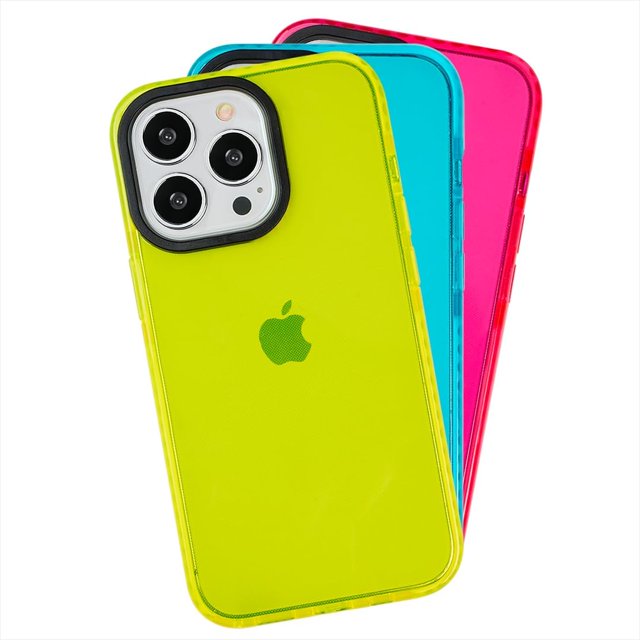 czcpp-INSTACASE Funda Compatible con iPhone 14 Pro Ultra Impacto, Protector Compatible con iPhone 14 Pro Uso Rudo, Case Compatible con iPhone a Prueba de Golpes Translúcido Amarillo Neón TPU
