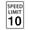 Speed Limit 10, variant on Speed Limit 10 Mph Sign, Speed Limit Signs Novelty Slow Down Sign Warning Traffic Road Street Sign 8X12 Inches