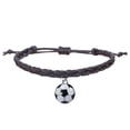 thumbnail image 1 of Pulseras de Fútbol Charm Favors Fútbol Negro Rojo Blanco Marrón Pulseras de Fútbol Cuentas Ajustable Inspirational for Teens Adults Sport Birthday Football Favors For, 1 of 2