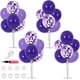 thumbnail image 3 of TONIFUL Globos Morados Decoración de Mesa Lavanda Púrpura Confeti Mesa Centro de Mesa Kit de Soporte con Palos Tazas Globo para Cumpleaños Boda Suministros de Fiesta de Halloween, 3 of 4