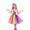 Multicolour, variant on Ulitacool 10-12 Years Girls Dress Children'S Lollipop Rainbow Dress Candy Rainbow Carnival Dance Dress Trend Outfits Multicolour