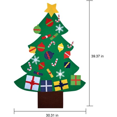 Download Children S Felt Christmas Tree Set Ornaments Diy Home Decoration Wall Hanging Children S Felt Craft Kits For Christmas New Year Various Festivals Walmart Canada PSD Mockup Templates
