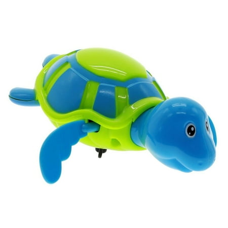 Cute Swim Turtle Wound-up Chain Clockwork Baby Kid Bath Toy Tub Wind Up