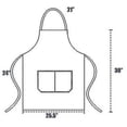 thumbnail image 2 of 12pcs Plain Bib Aprons With 2 Pockets Unisex Commercial Apron Bulk, 2 of 3