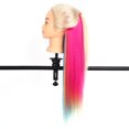 thumbnail image 4 of Greensen 26'' Colorful Salon Hairdressing Hair Training Practice Mannequin Model Head With One Free Comb, Mannequin Practice Head, Training Head, 4 of 4