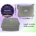 thumbnail image 5 of BlueHills Premium Soft Travel Blanket Pillow Airplane Throw - Light Gray, 5 of 10