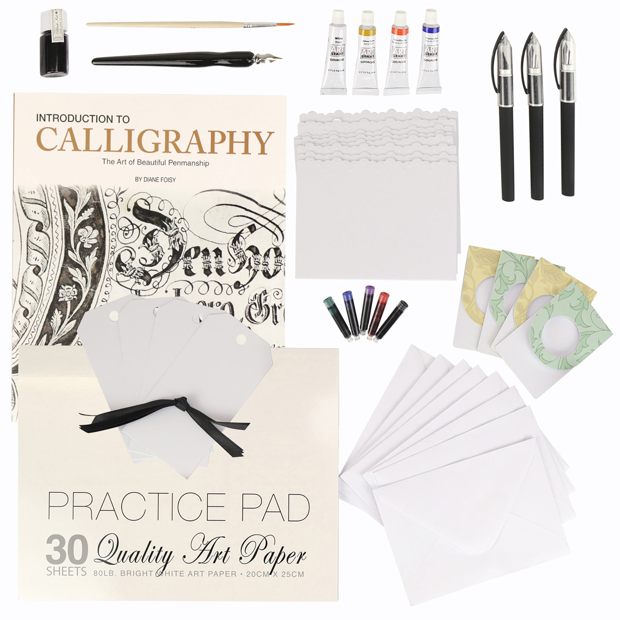 SpiceBox Creative Hand Lettering Kit, Learn Calligraphy Set with Workbook,  Creative Simple Modern Letter Writing, Arts and Crafts Hobby for Adults