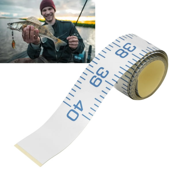 Fish Ruler, Wear Resistant Marine Fishing Measuring Tool Adhesive Fish  Measuring Tape Waterproof For Kayak 