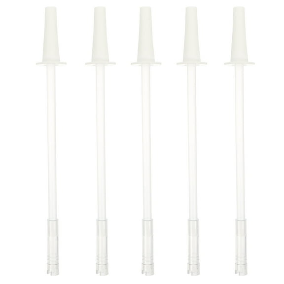 5 Sets of Pot-bellied Cup Straws Household Replacement Straws Multi-function Smoothie Straws