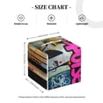 thumbnail image 4 of Naloa Graffiti Lamp Urban Scene Tissue Box Cover Leather Tissue Holder Square Facial Tissue Case for Bathroom, Vanity Countertop, Tabletop, Car, 4 of 7