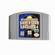 International Superstar Soccer 64 Video Games Cartridge Card for N 64 Us Version