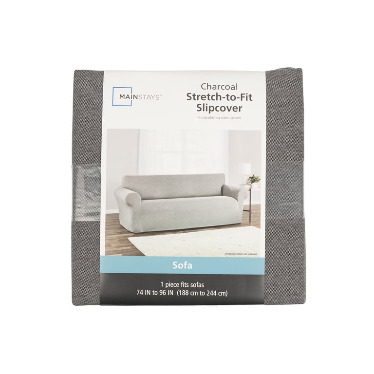 Free Shipping! Mainstays Stretch-to-Fit Fabric Sofa Slipcover, 1