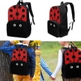 thumbnail image 2 of Binienty Ladybug Backpack for Girls with Lunchbox Box and Pencil Case and Water Bottle Sleeve Set of 4 Piece School Bookbag for Elementary School Girls Kids Rucksack with Laptop Compartment, 2 of 8