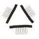 thumbnail image 5 of 30 peines para peluca, peines de dientes de acero para pelucas de cabello humano, gorras de encaje negro Yuyangstore Peine de pelo de peluca, 5 of 8