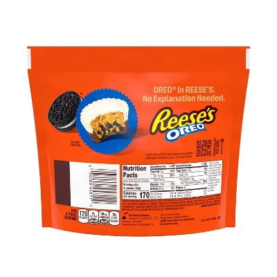 Reese's with OREO Milk Chocolate and White Crème Peanut Butter Cups Candy - 9oz
