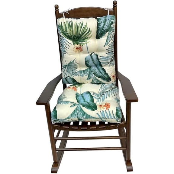 Outdoor Rocking Chair Cushions Set of 2 ā Waterproof & Fade Resistant Patio Seat Pads, Non-Slip Replacement Cushions for Adirondack Chairs and Patio Seating