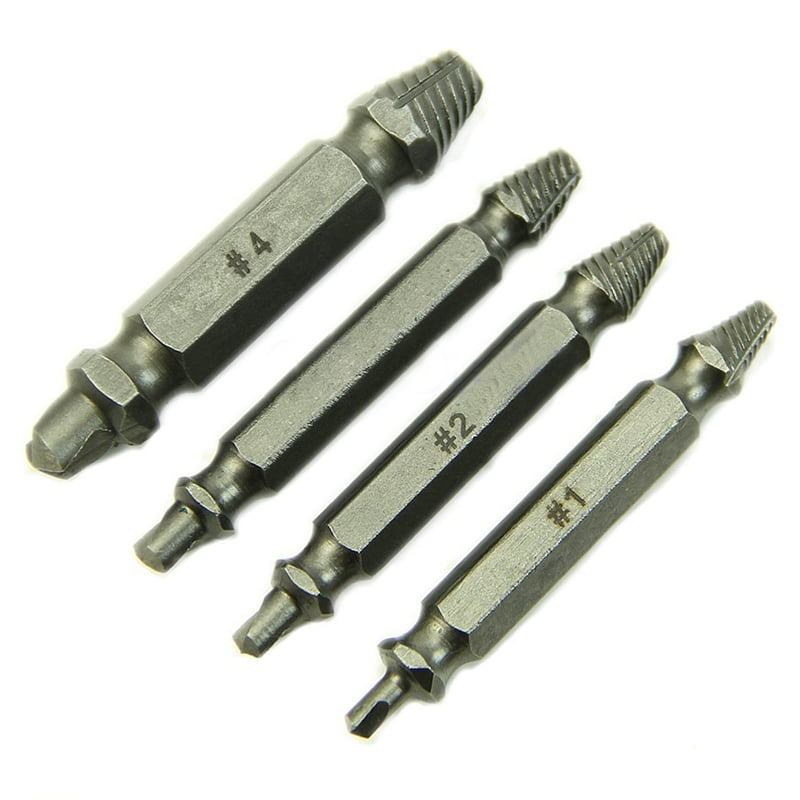 4X Screw Extractor Drill Bits Guide Set Broken Bolt Remover Easy Out DT
