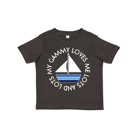 

Inktastic My Gammy Loves Me Sailboat Grandson Gift Toddler Boy Girl T-Shirt