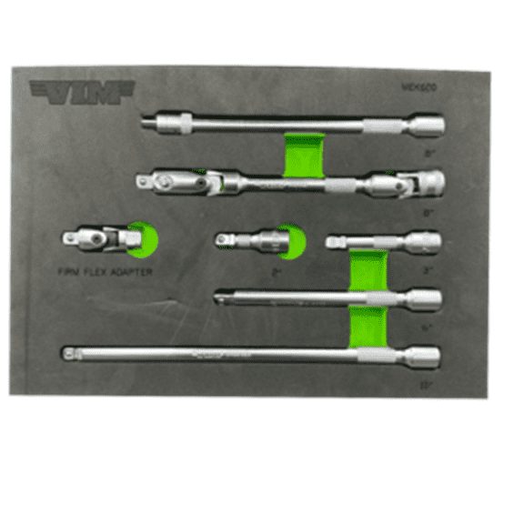 VIM Tools 7 Piece 3/8 Inch Drive Master Extension Kit