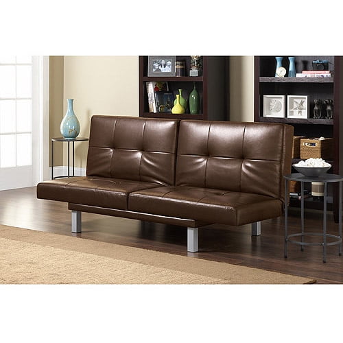 Kenzie Faux Leather Futon Sofa Bed, Mult