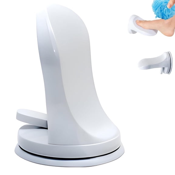 Shower Foot Rest for Shaving Legs, Non Slip Bathroom Pedal with Strong Suction Cups, No Drilling, Space Saving